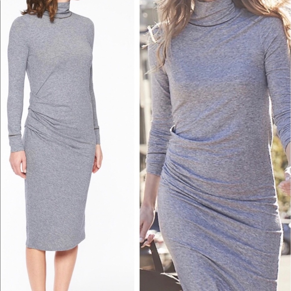 Athleta women’s industry turtleneck charcoal gray dress size small